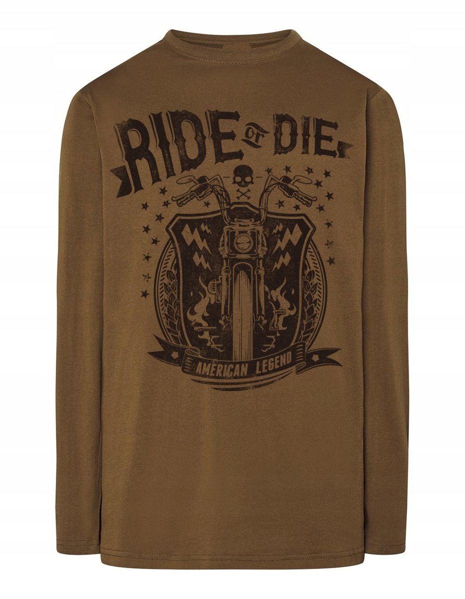 Longsleeve męski nadruk Ride or Die r.M