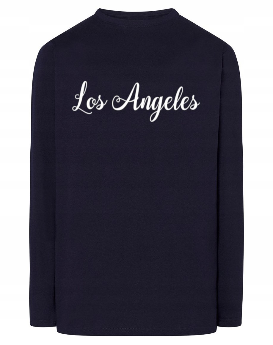 Longsleeve fajny nadruk napis LOS ANGELES r.5XL