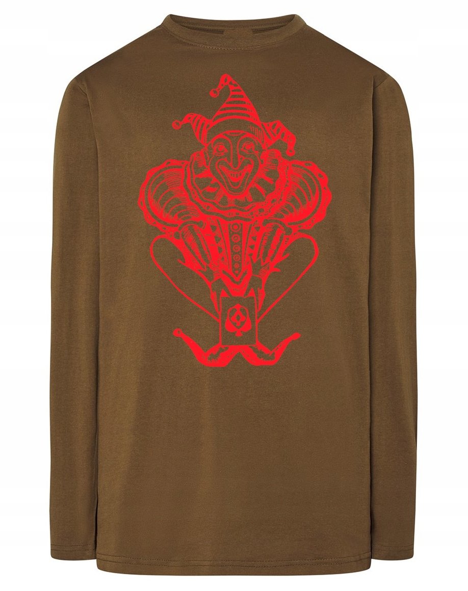 Longsleeve męski nadruk KLAUN JOKER r.M