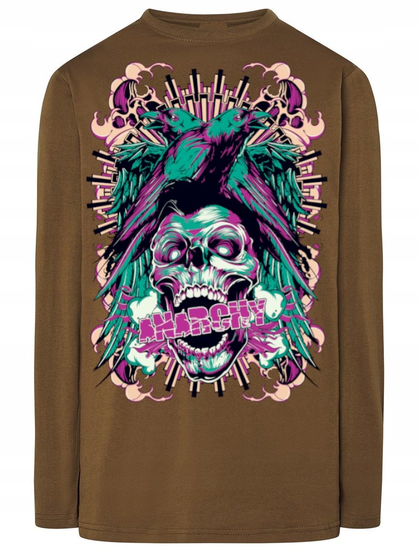 Longsleeve męski nadruk Anarchy Rozm.3XL