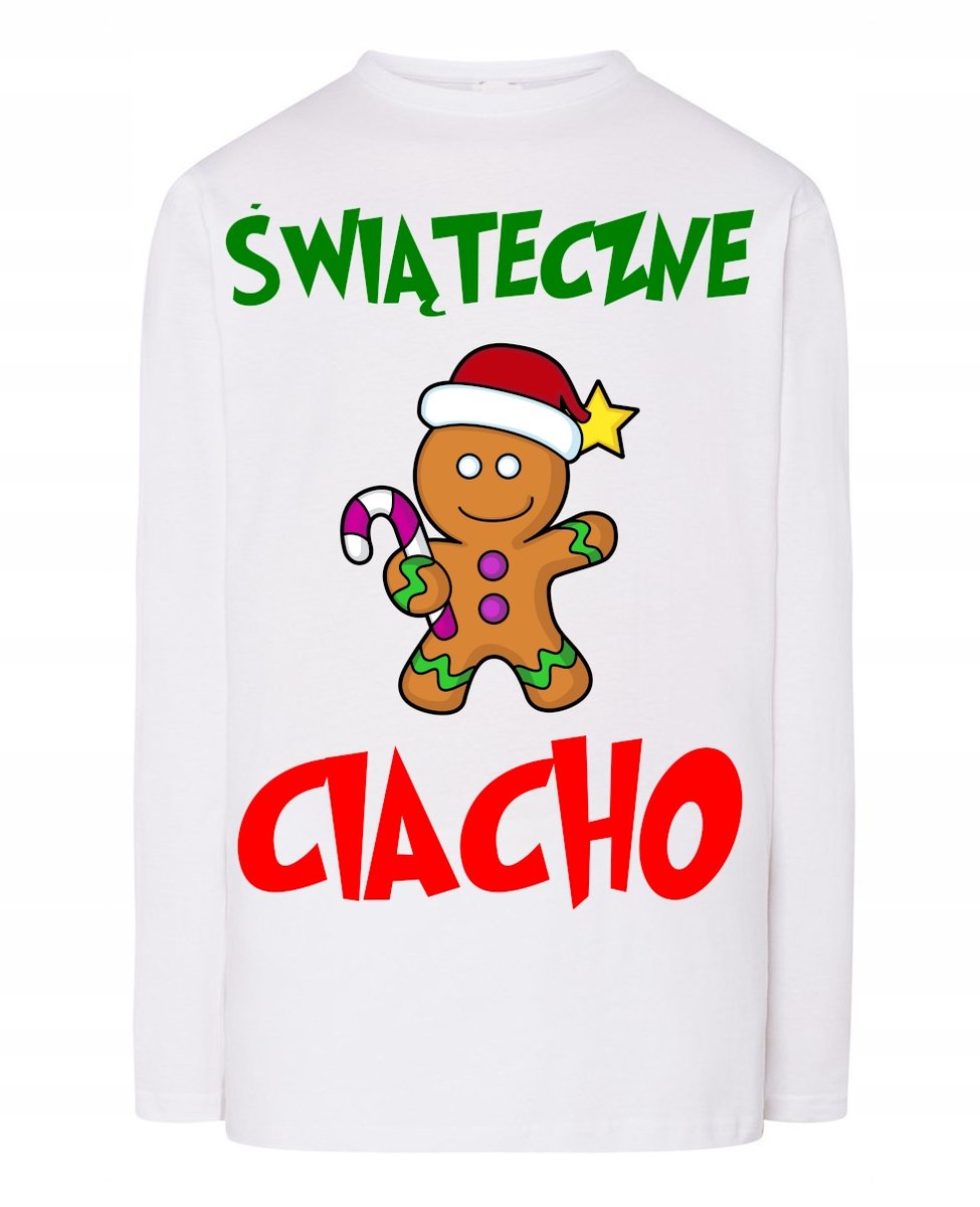 Longsleeve męski Świąteczne Ciacho Idealny Prezent Święta r.5XL