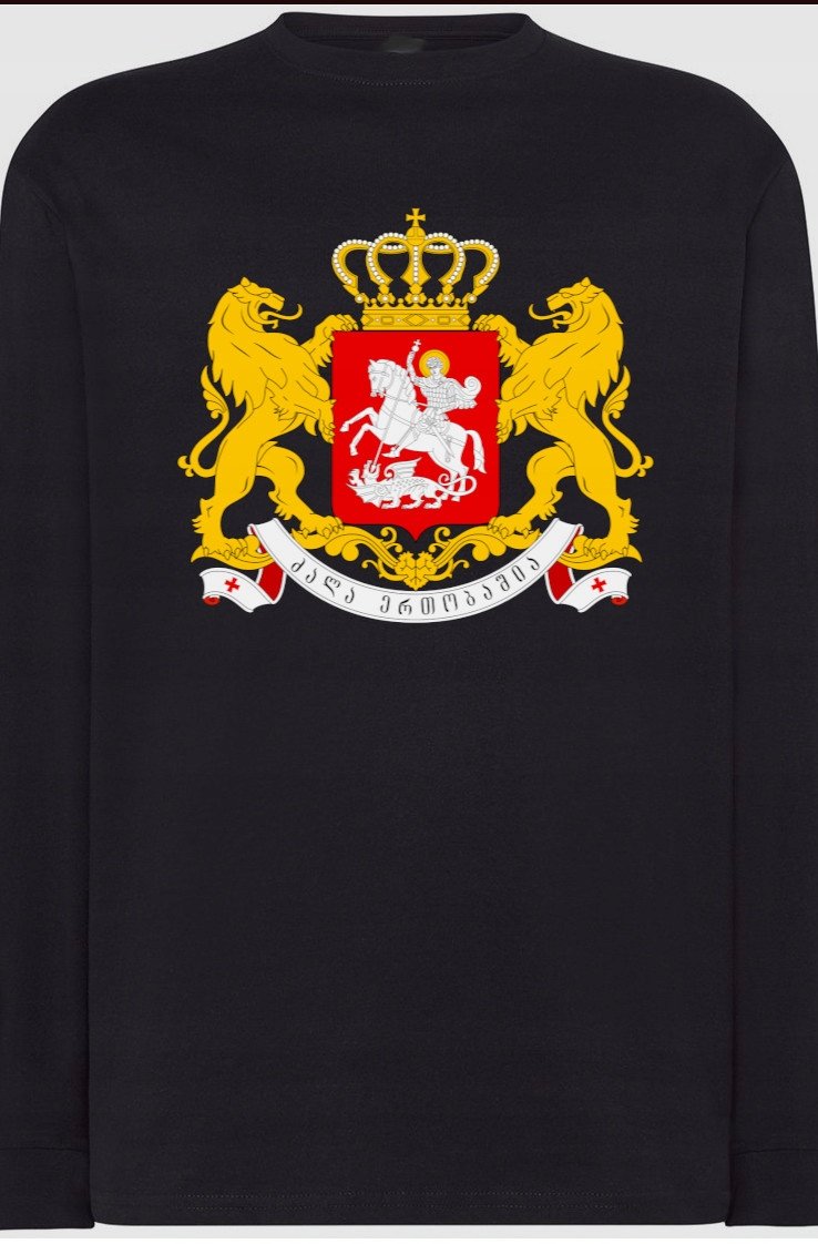 Gruzja Georgia Bluza Longsleeve Męska r.L