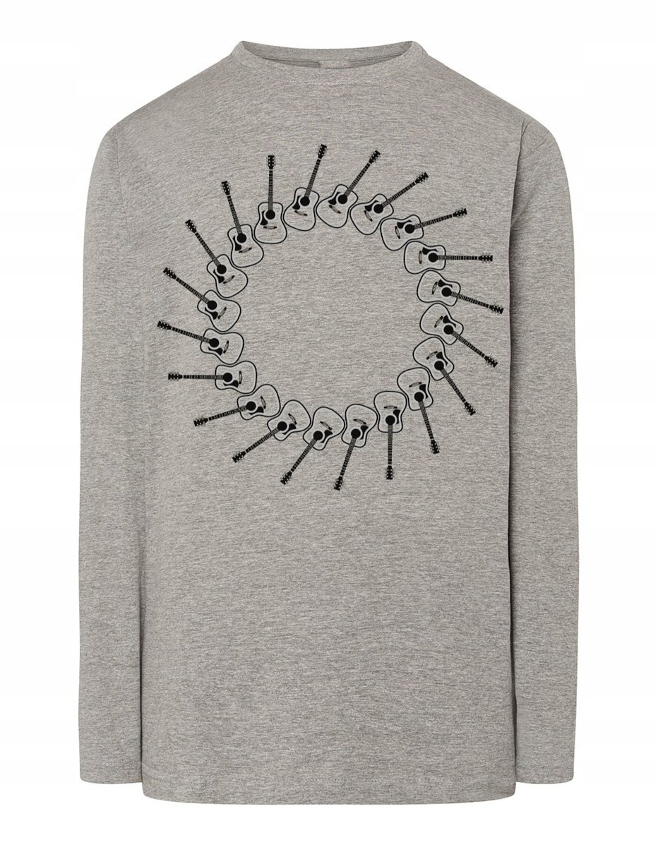 Longsleeve fajny nadruk Gitara Muzyka r.5XL