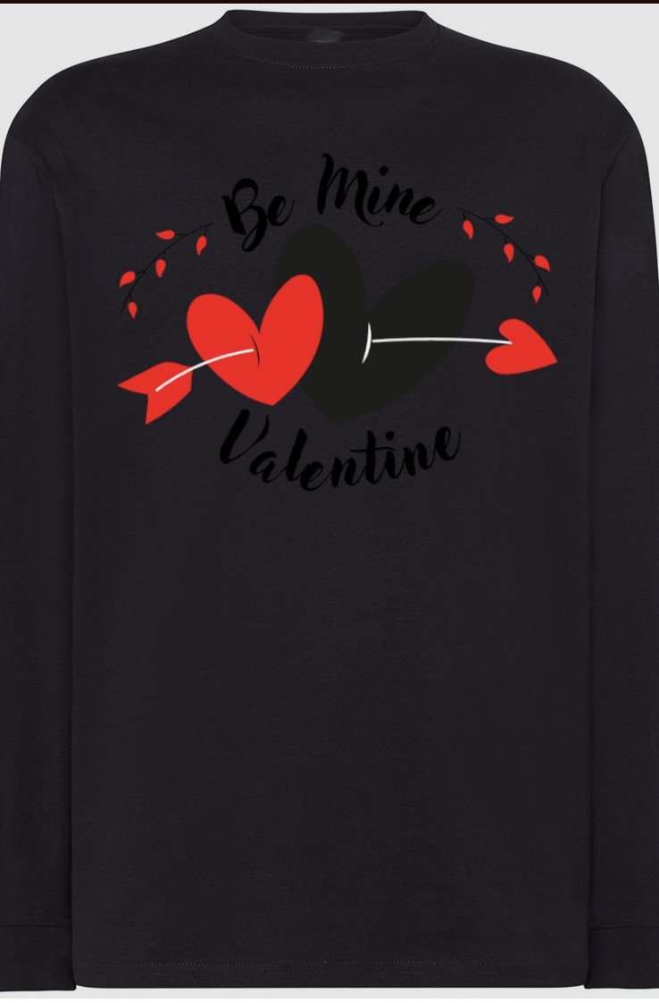 Walentynki Be Mine Bluza Longsleeve r.M