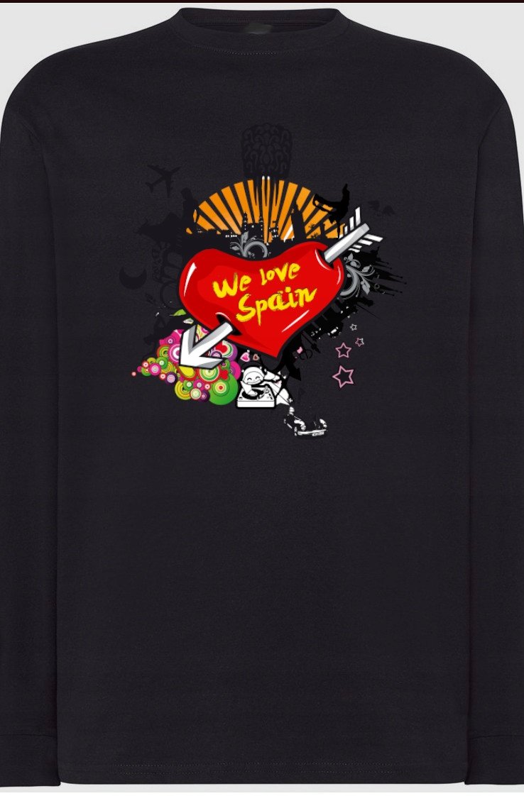 We Love Spain Bluza Longsleeve Modna r.XL