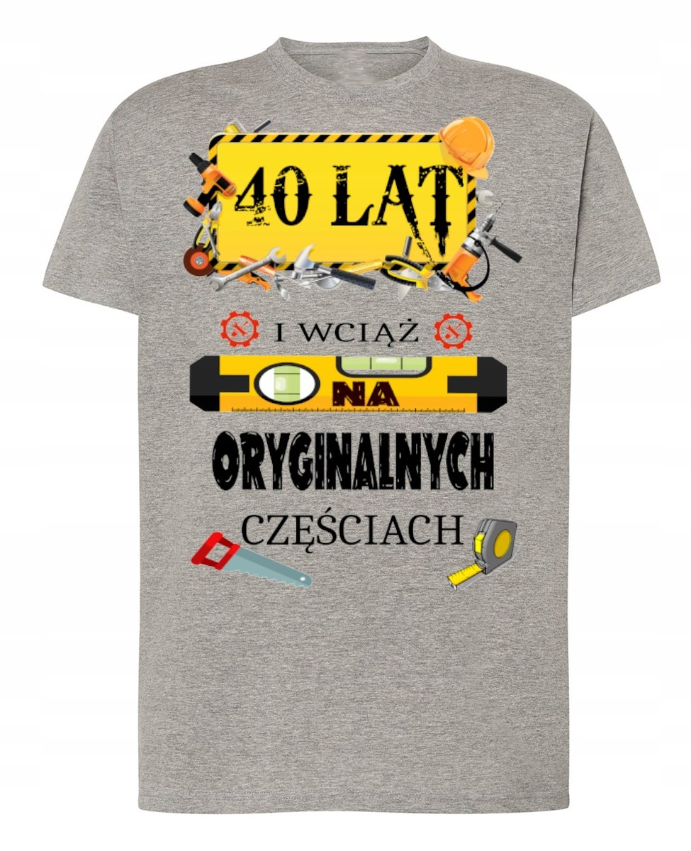Koszulka T-Shirt na 40 Urodziny Prezent 40LAT M