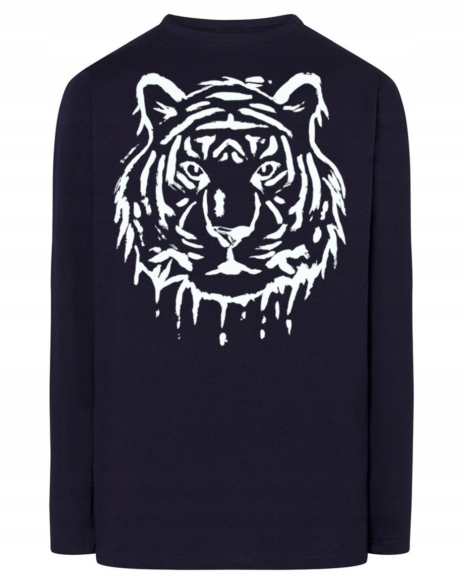 Longsleeve fajny nadruk ZWIERZĘ TYGRYS r.XS