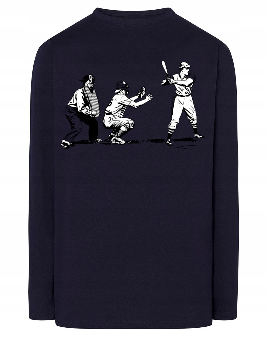Longsleeve męski nadruk Gra Sport BASEBALL r.M