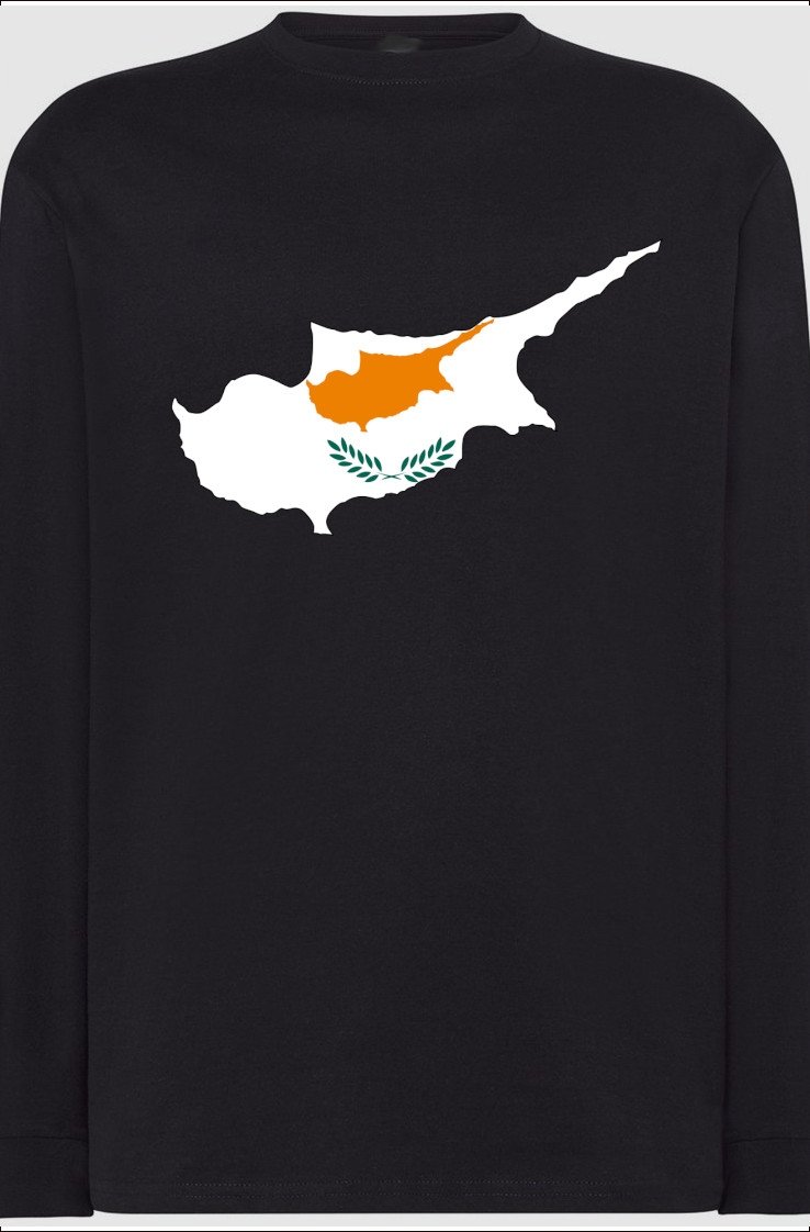 Cypr Flaga Męska Bluza Longsleeve Nadruk R.3XL