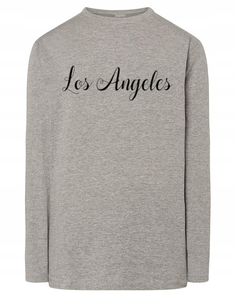 Longsleeve fajny nadruk napis LOS ANGELES r.XS