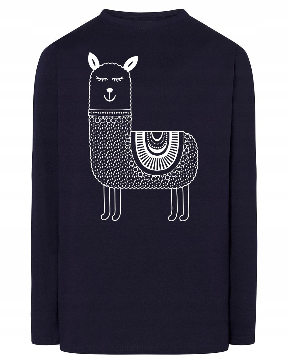 Longsleeve fajny nadruk LAMA ALPAKA r.S