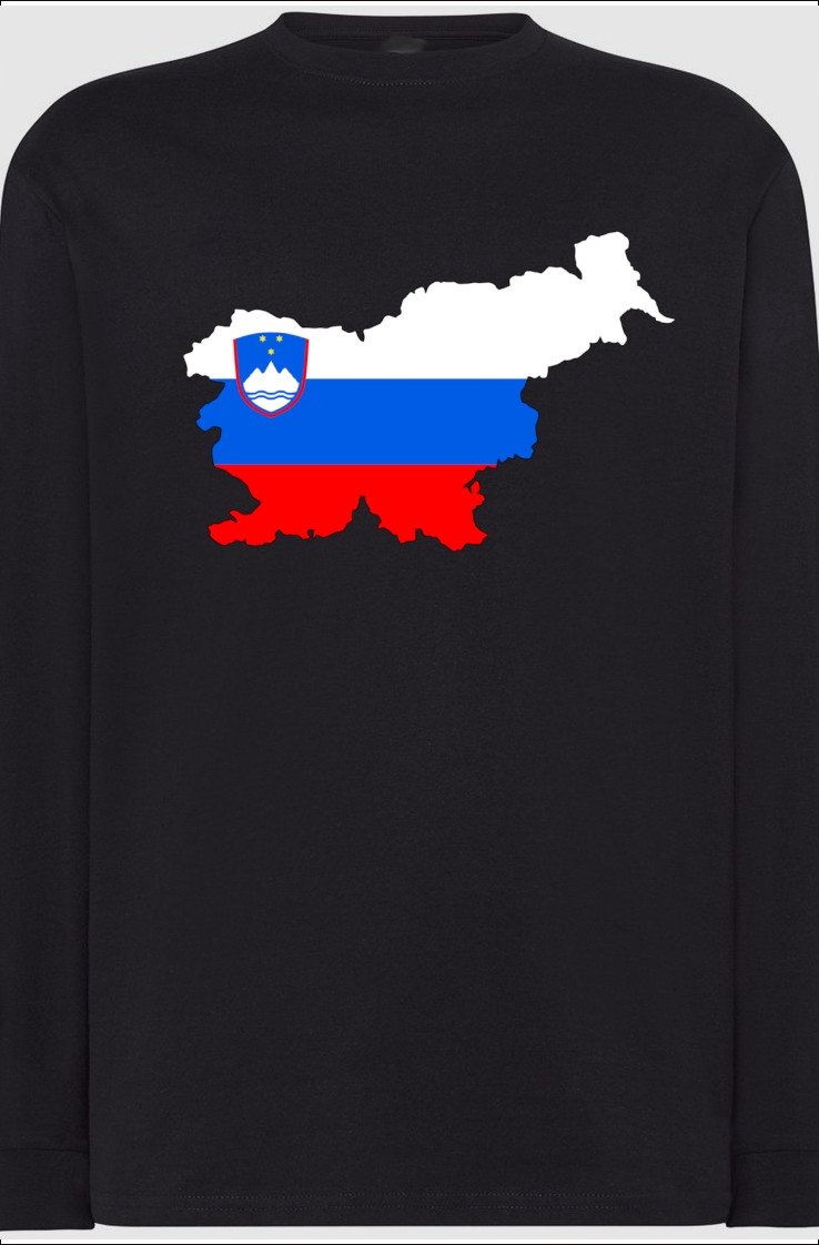 Słowenia Flaga Męska Bluza Longsleeve Nadruk R.5XL