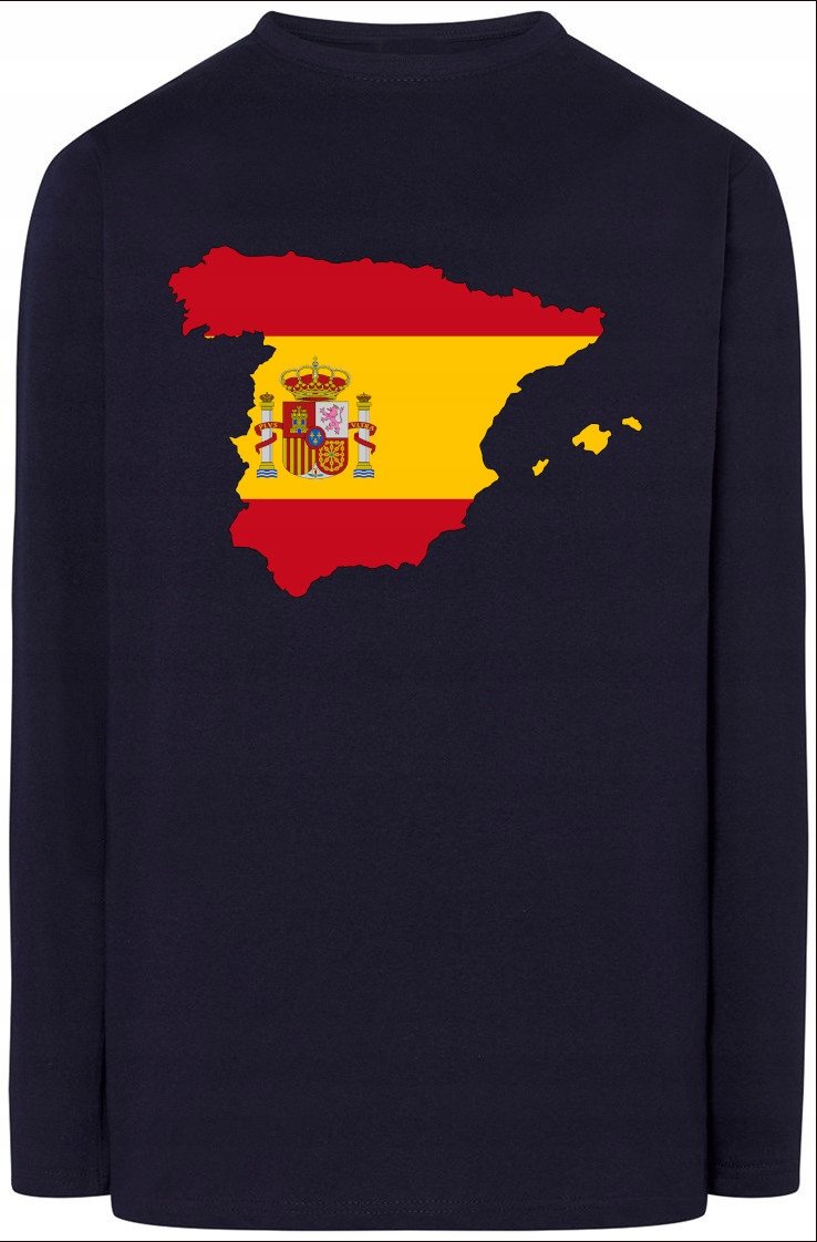 Hiszpania Flaga Męska Bluza Longsleeve Rozm.4XL