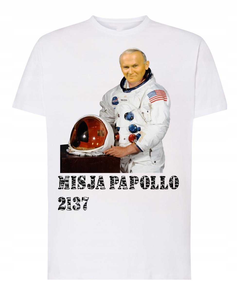 Koszulka T-Shirt pa-paj Papież 2137 Śmieszny r.M