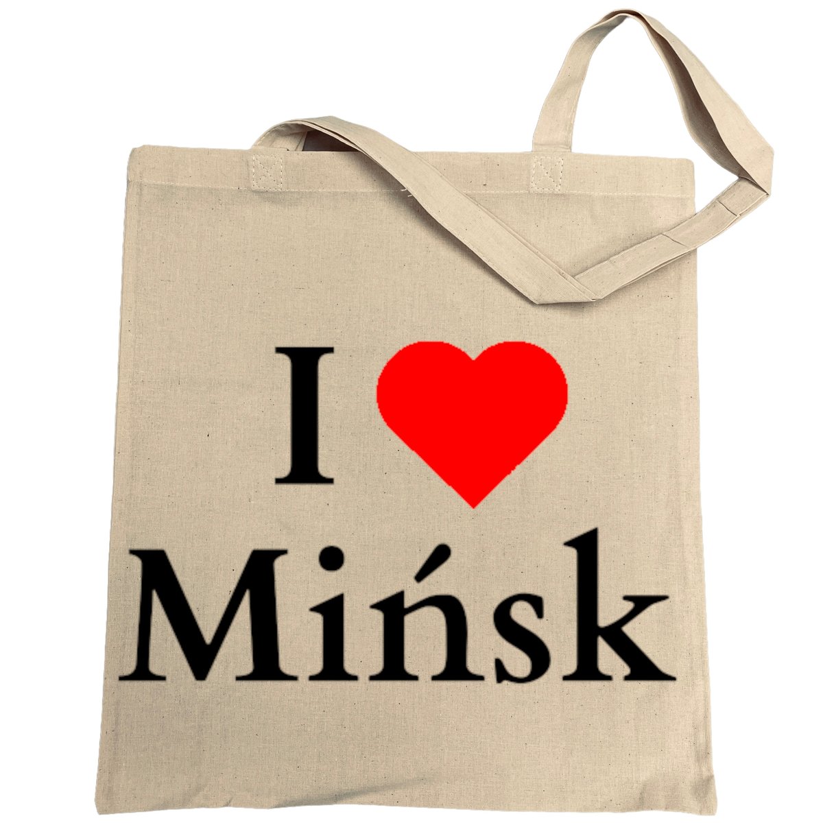 Torba na zakupy nadruk I Love Mińsk Kocham Minsk Białoruś