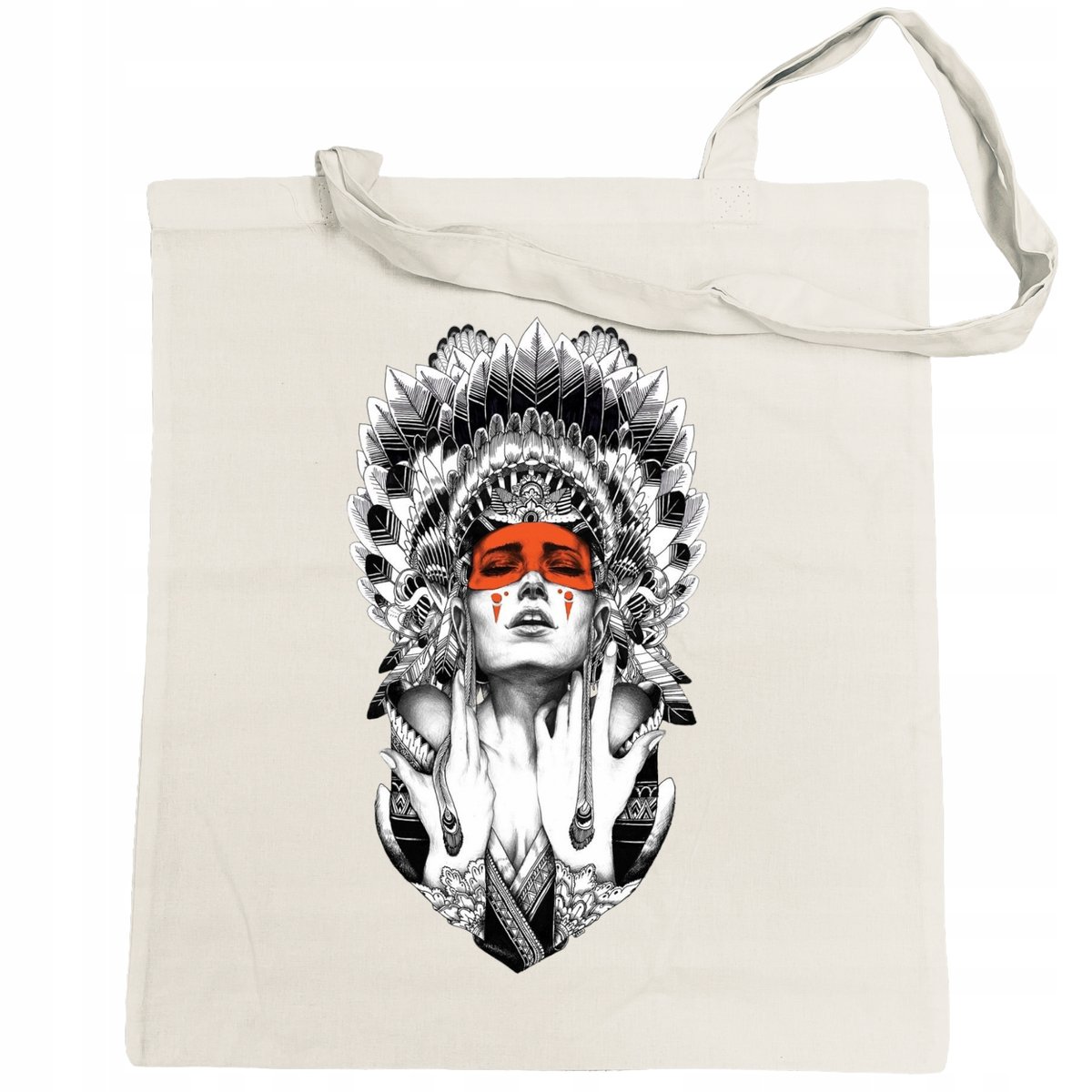 Torba na zakupy modna Nadruk Indianka