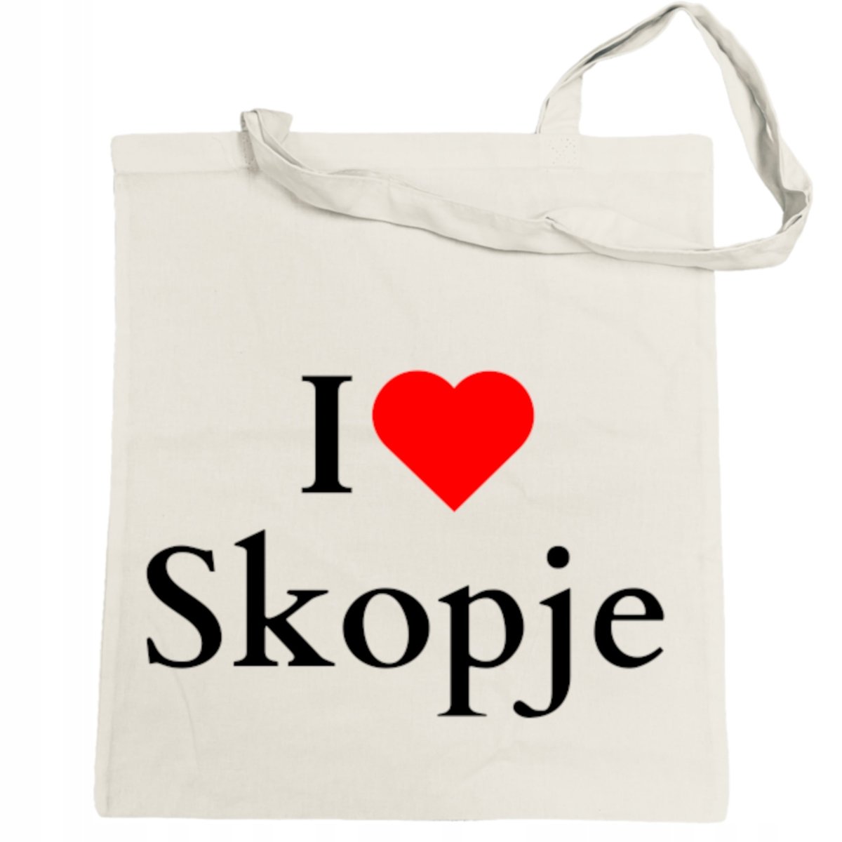 Torba na zakupy nadruk I Love Skopje Macedonia