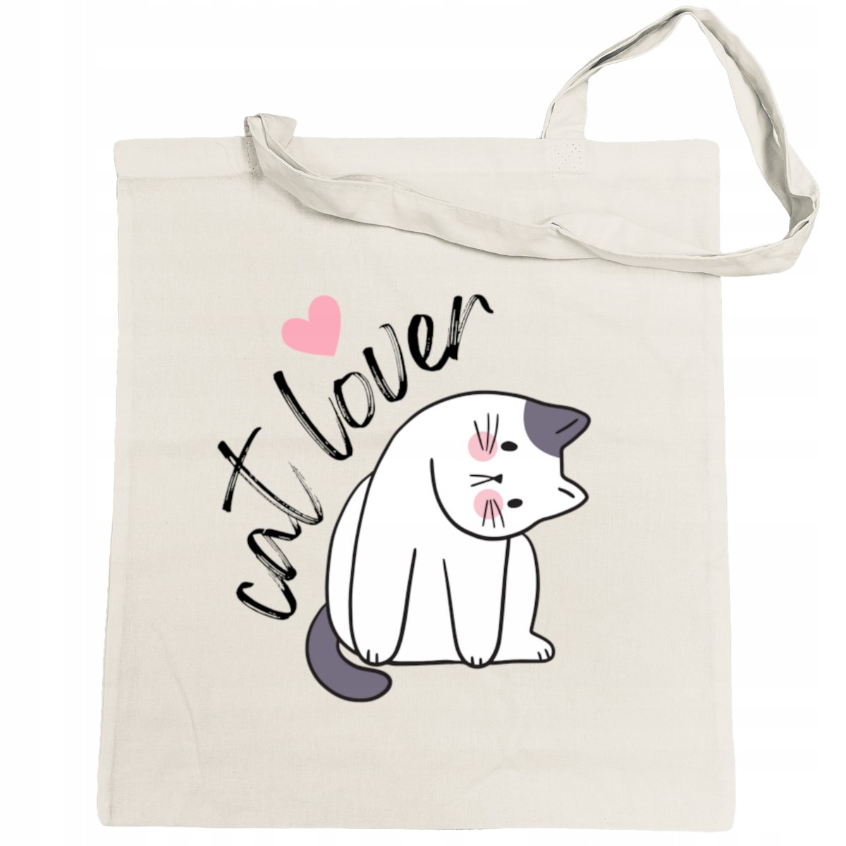 Torba na zakupy nadruk Miłośnik kotów CAT LOVER