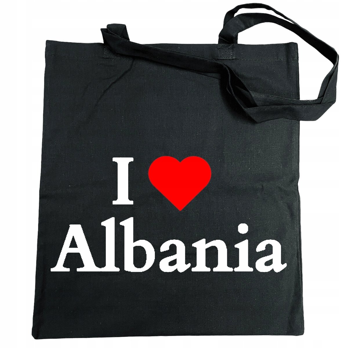 Torba na zakupy nadruk I Love Albania Kocham Albanie