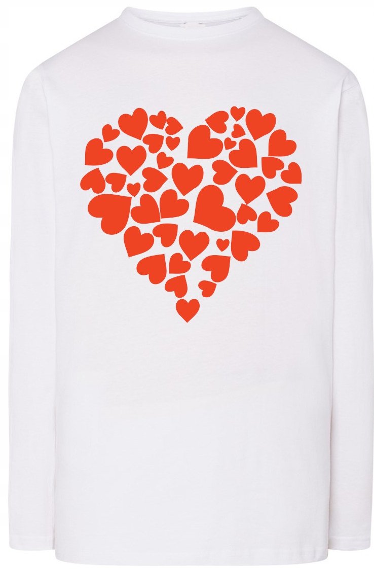 Walentynki Serce Bluza Longsleeve Nadruk r.L