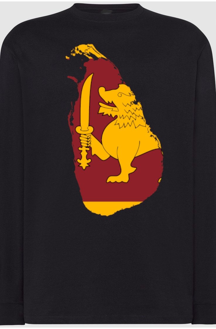 Sri-Lanka Flaga Męska Bluza Longsleeve Rozm.M