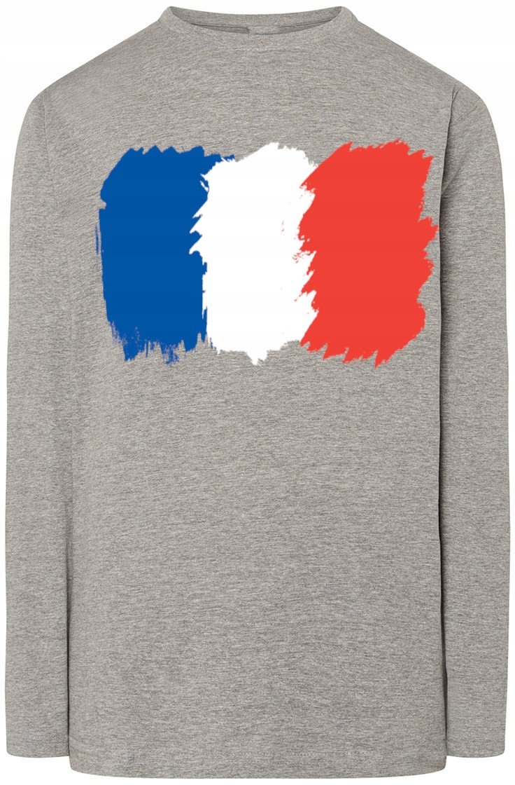 Francja Flaga Męska Bluza Longsleeve Rozm.XXL