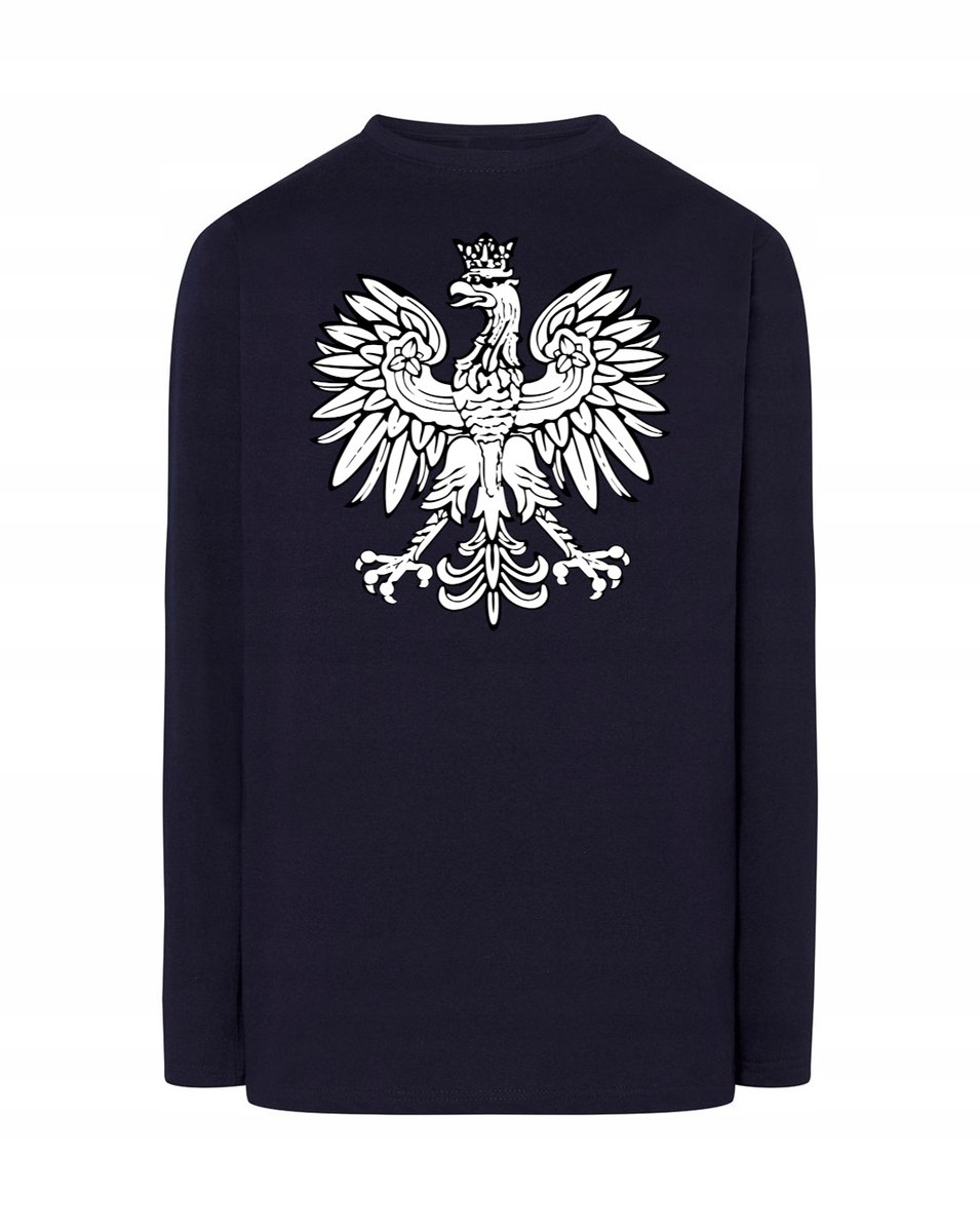 Longsleeve męski nadruk GODŁO POLSKA r.S