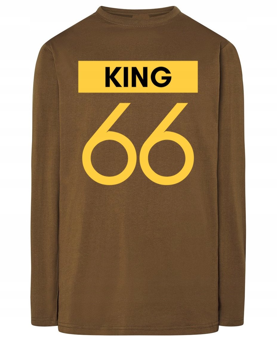 Longsleeve męski nadruk KRÓL KING 66 r.L