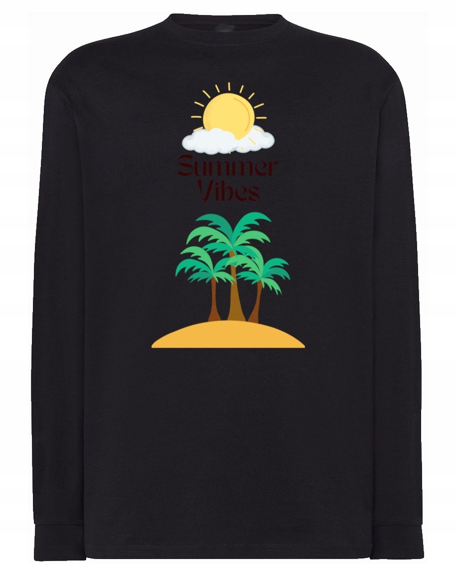 Longsleeve nadruk wakacyjny Summer Vibes r.5XL