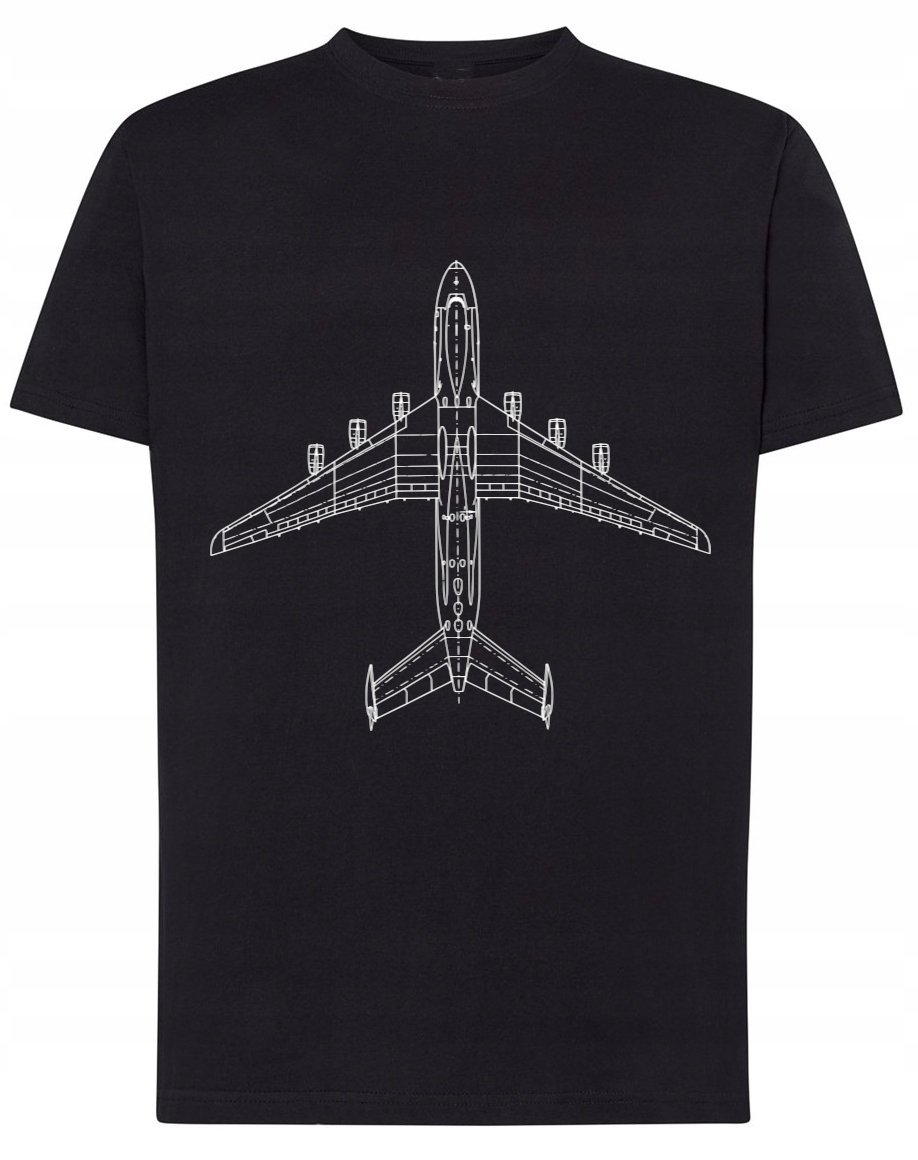 T-Shirt koszulka nadruk Samolot Rozm.M
