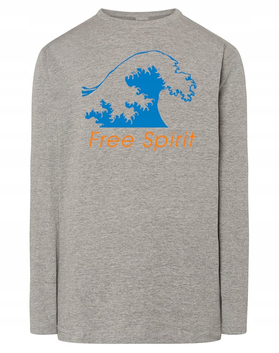 Longsleeve męski nadruk FALA Free Spirit r.S