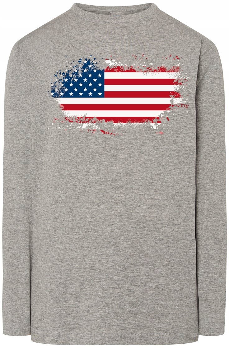 USA Flaga Męska Bluza Longsleeve Rozm.XXL