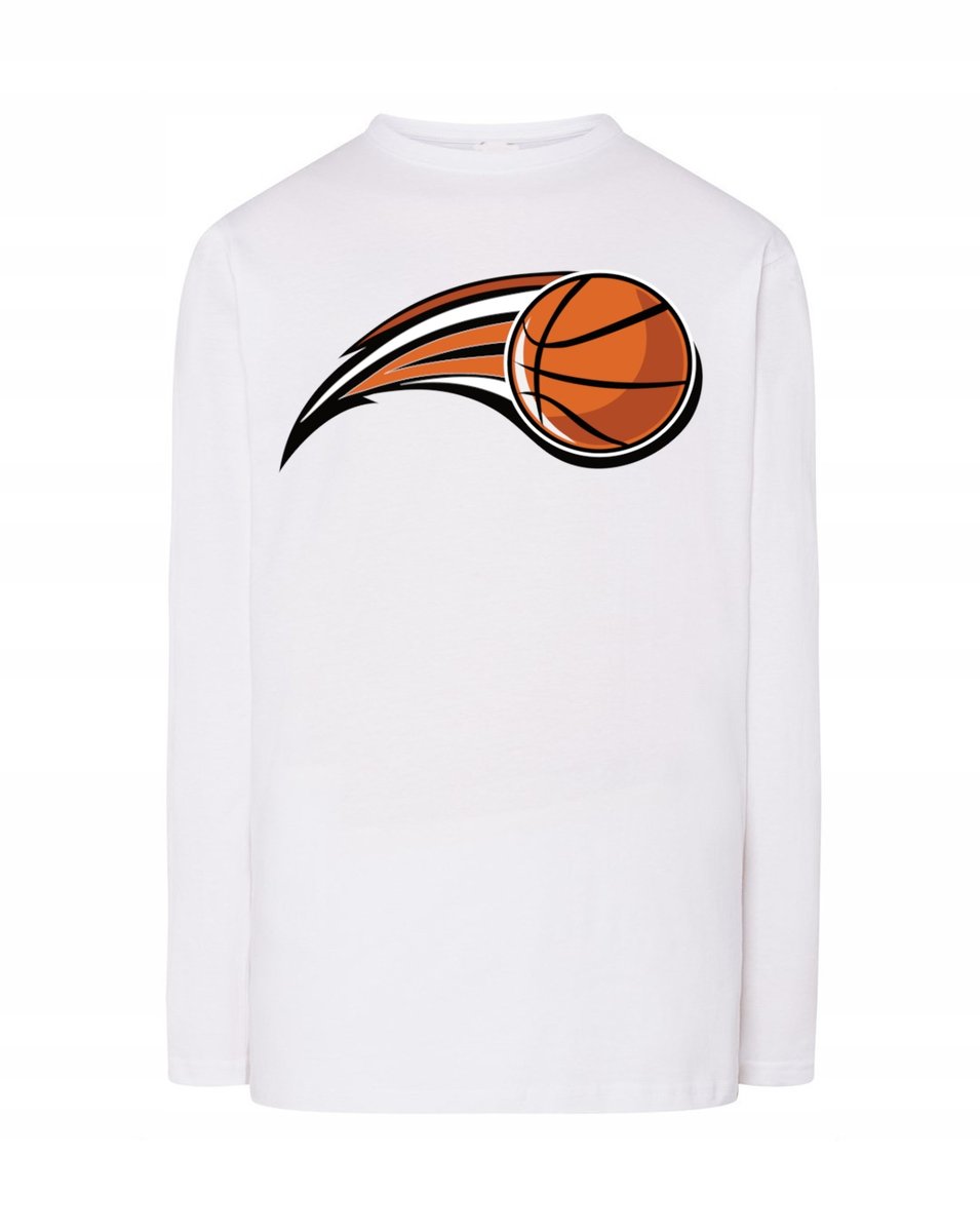 Longsleeve nadruk Piłka Kosz Basketball r.M