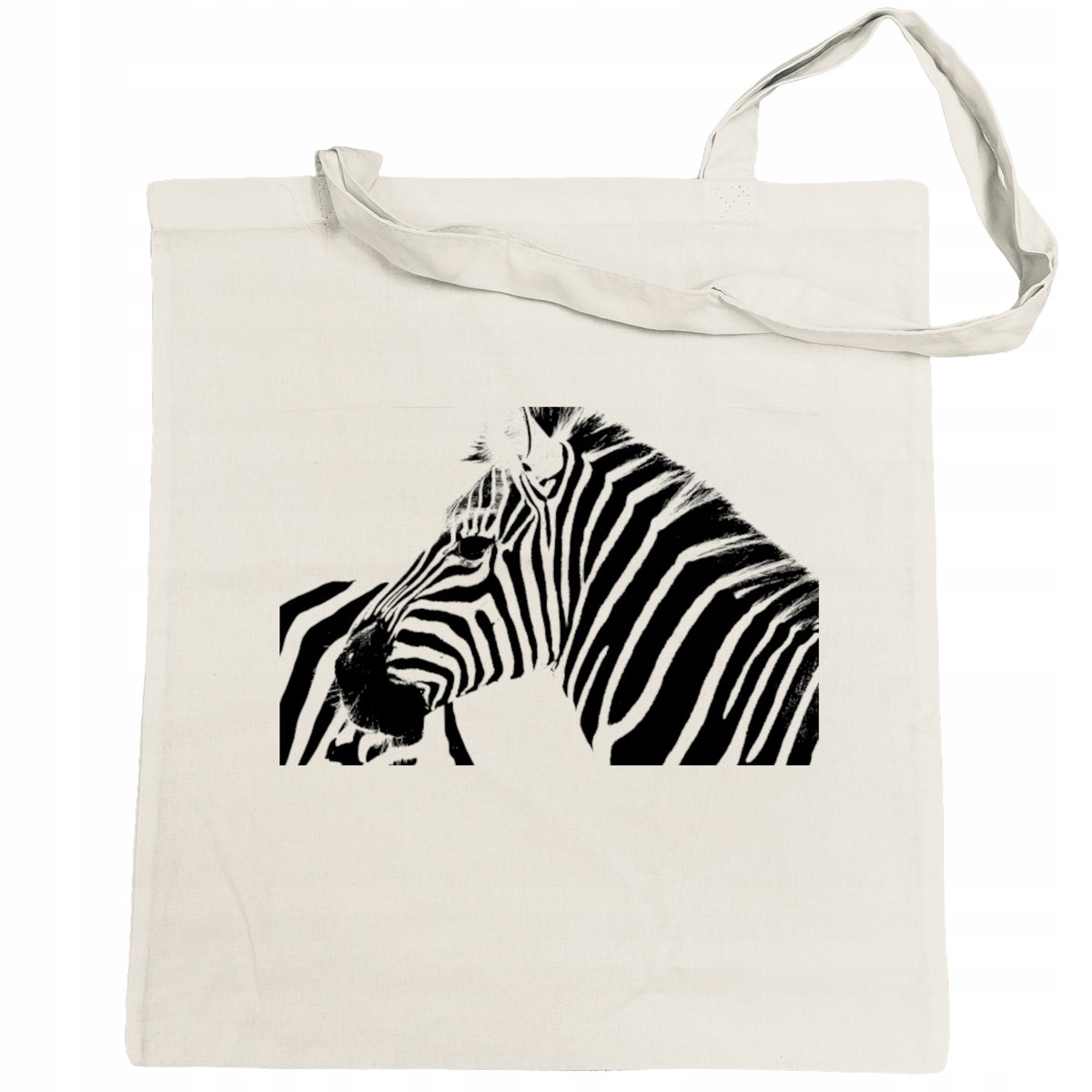 Torba na zakupy nadruk zwierzę ZEBRA