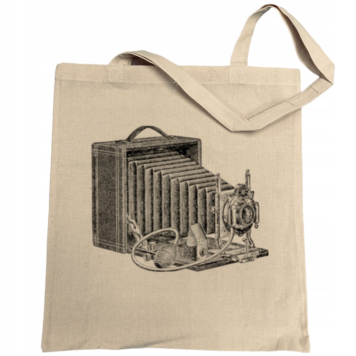 Torba na zakupy nadruk Vintage APARAT KAMERA