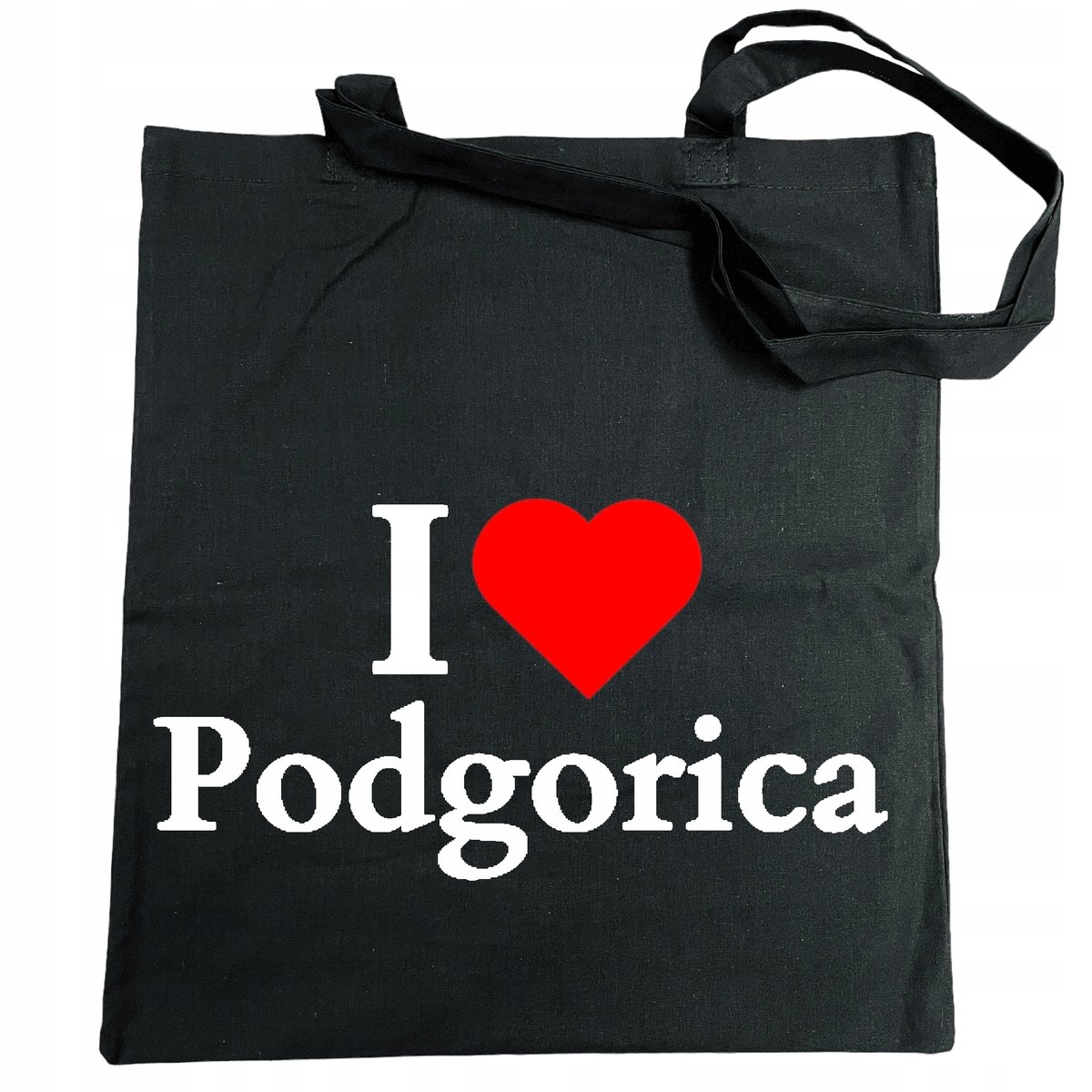Torba na zakupy nadruk I Love Podgorica Kocham Czarnogóra