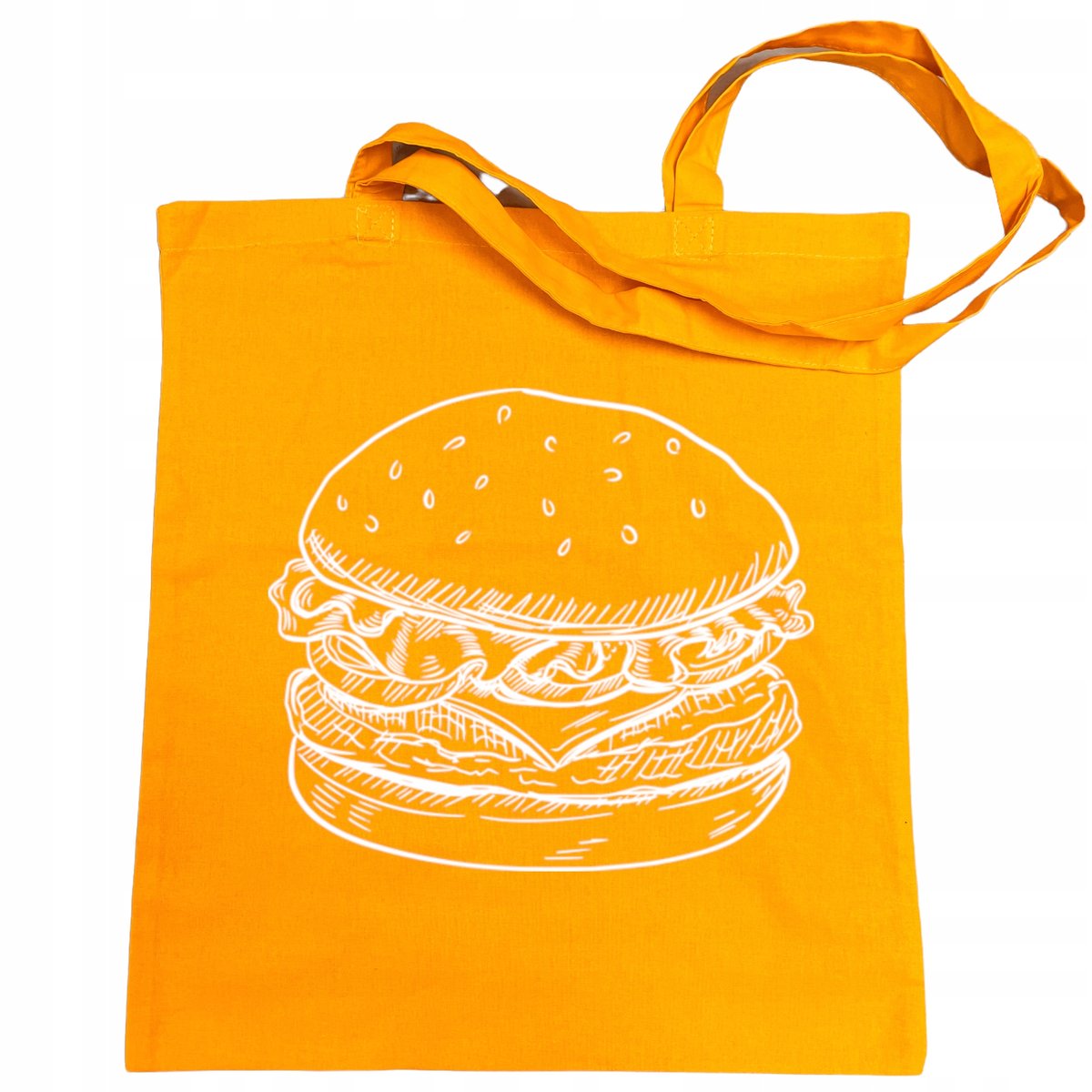 Torba na zakupy fajny nadruk BURGER
