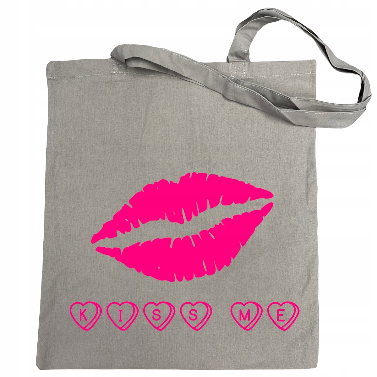 Walentynkowa Torba na zakupy nadruk Kiss Me