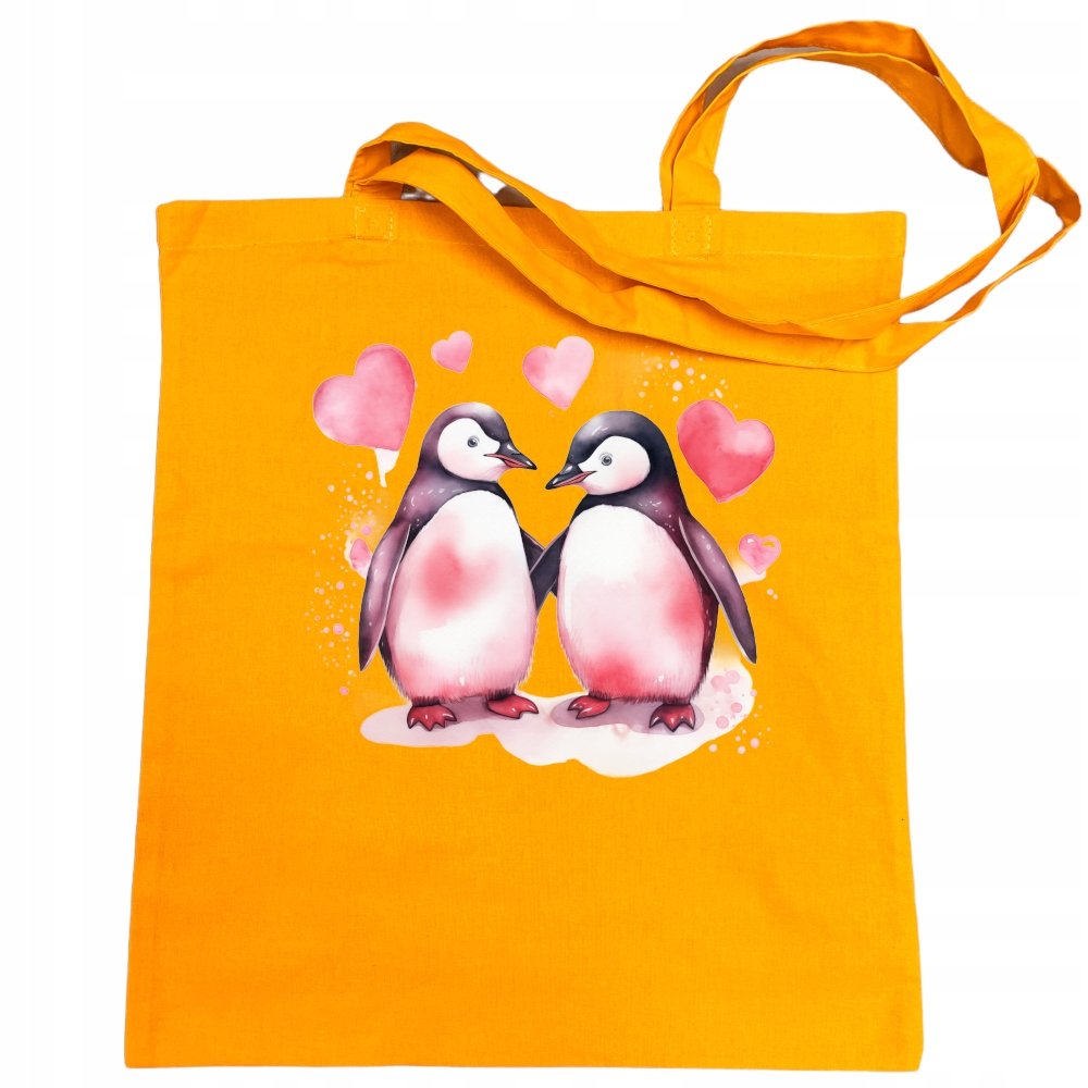 Walentynkowa Torba na zakupy Zakochane Pingwiny Prezent