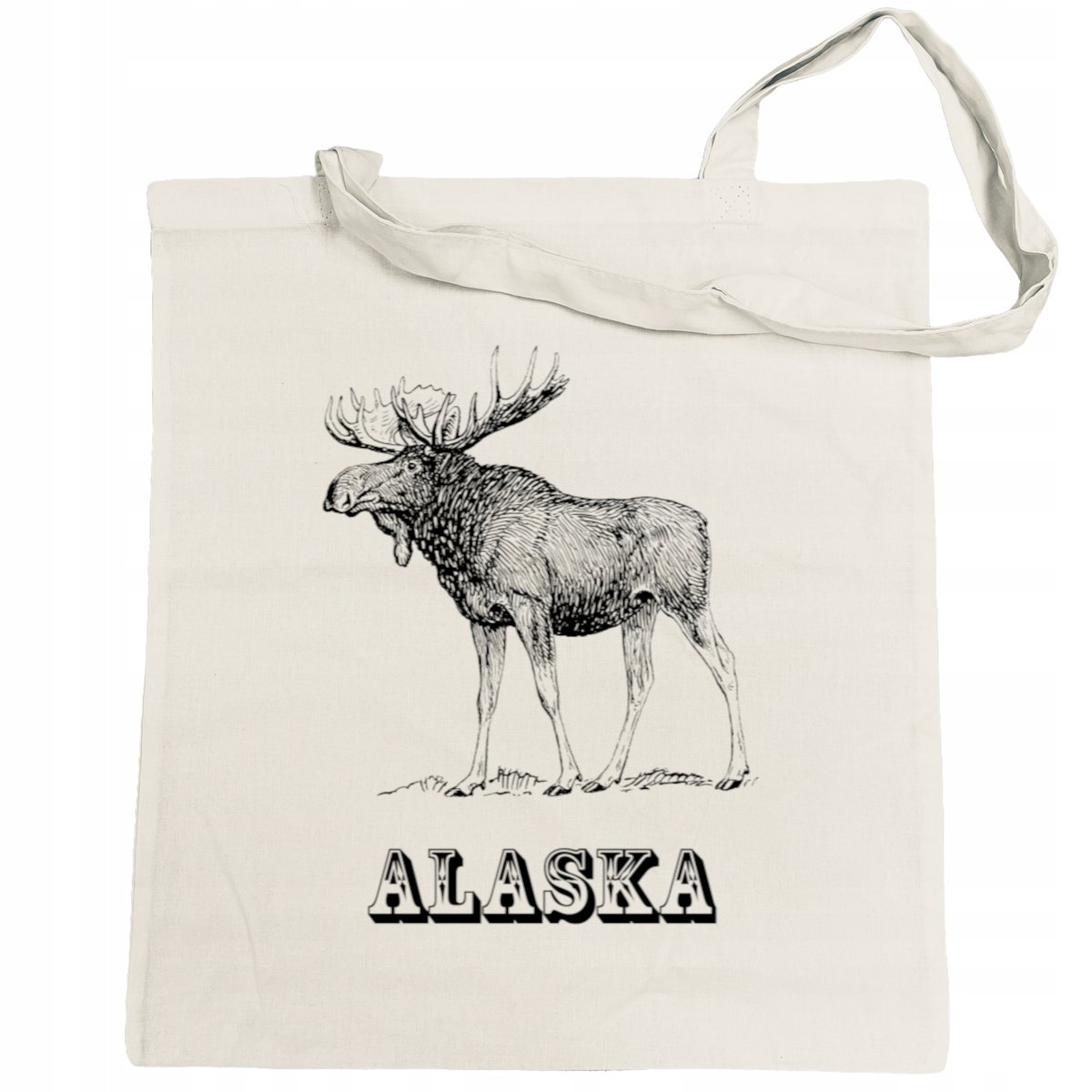 Torba na zakupy nadruk Łoś ALASKA