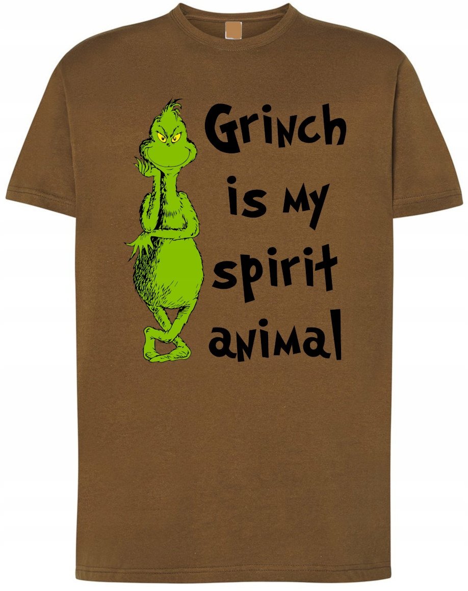 T-Shirt Grinch jest Moim Zwierzęciem Prezent Boże Narodzenie r.M