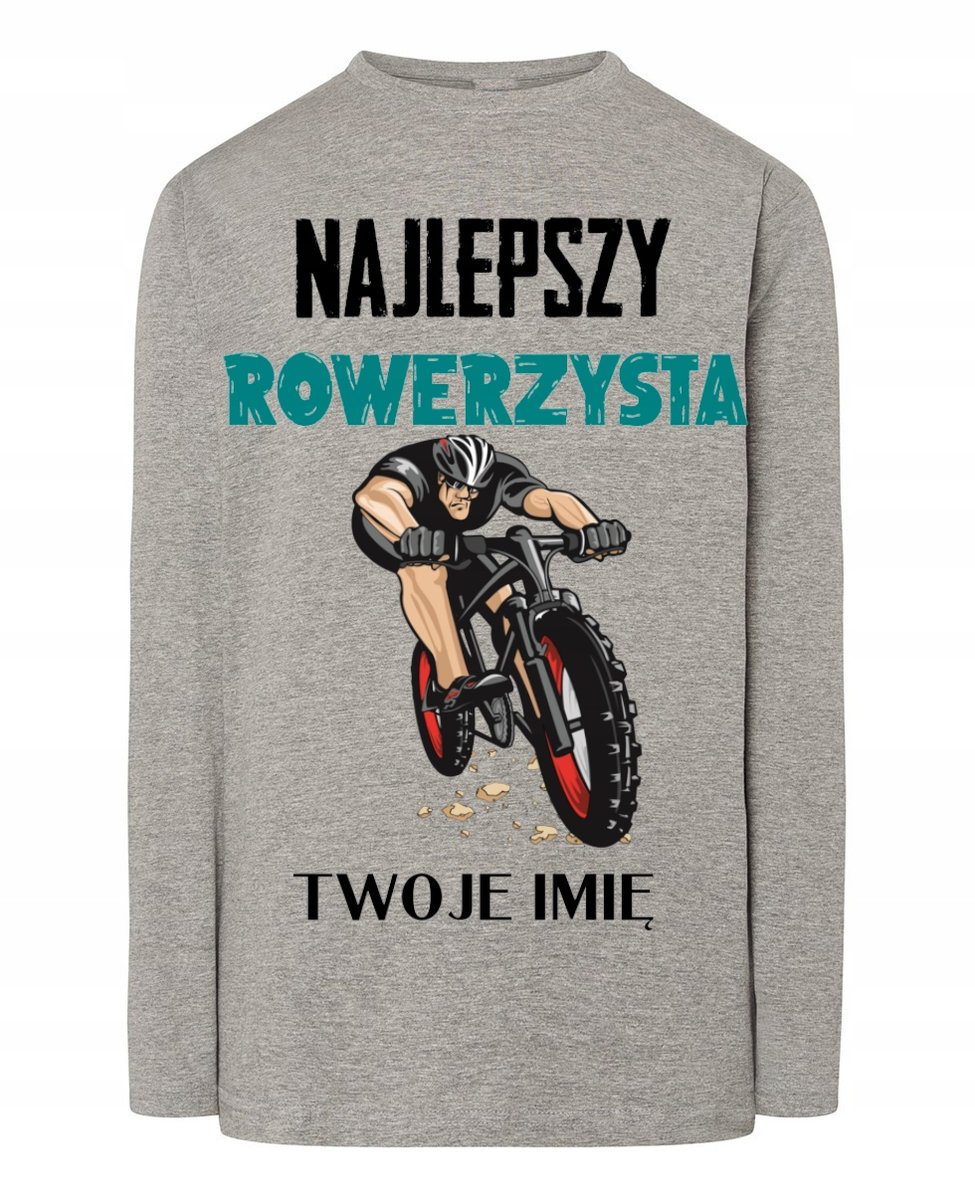 Longsleeve Najlepszy Rowerzysta Imię 4XL