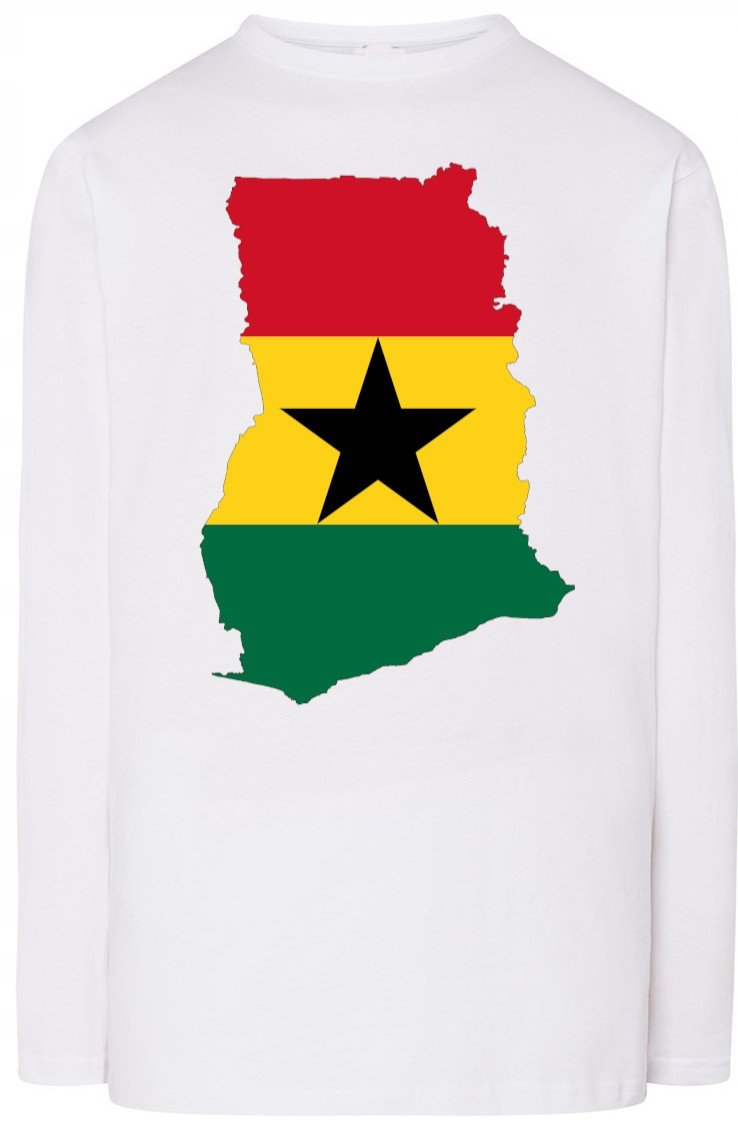 Ghana Flaga Męska Bluza Longsleeve Rozm.5XL