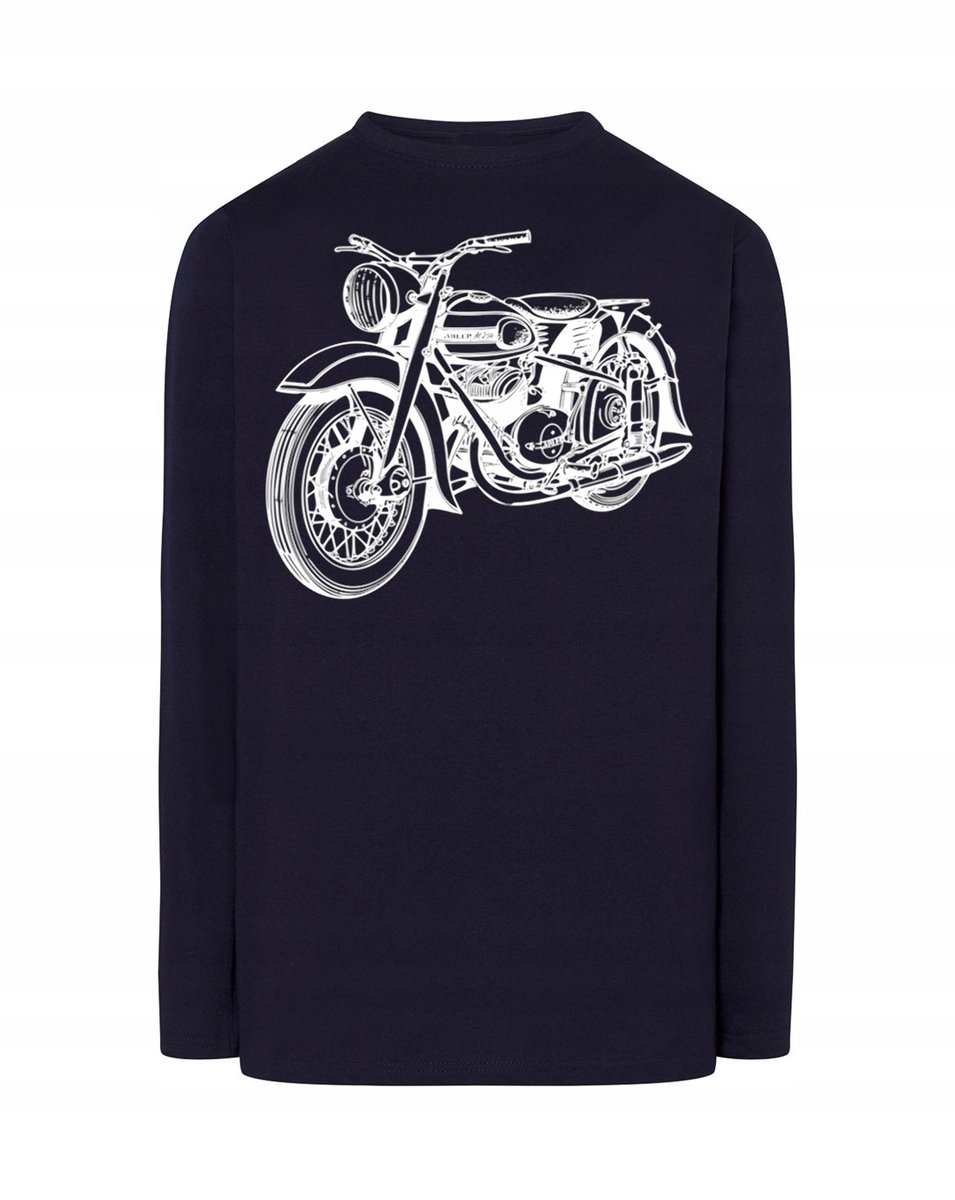 Longsleeve fajny nadruk Motor Motocykl r.XS