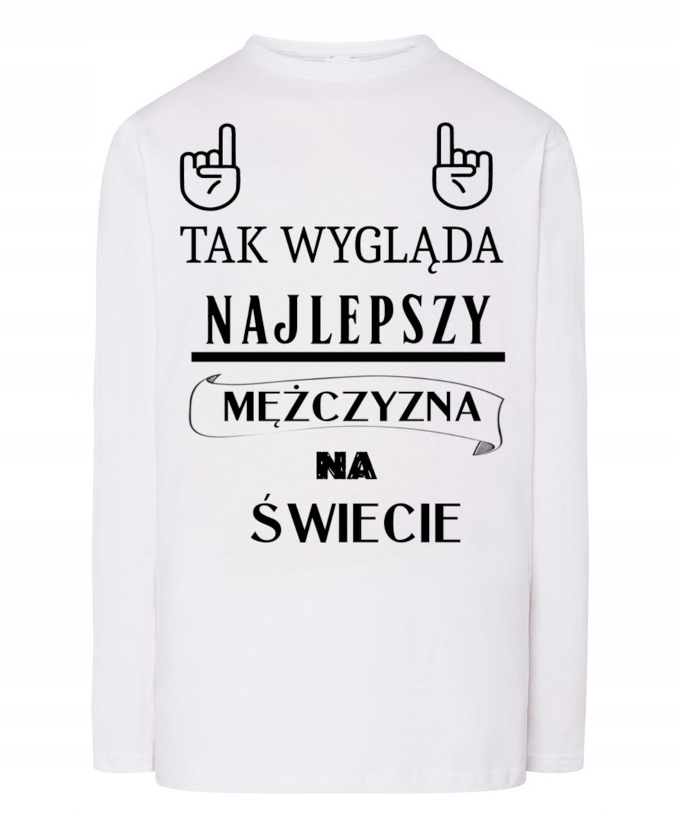 Longsleeve Walentynki Najlepszy Mężczyzna r.M