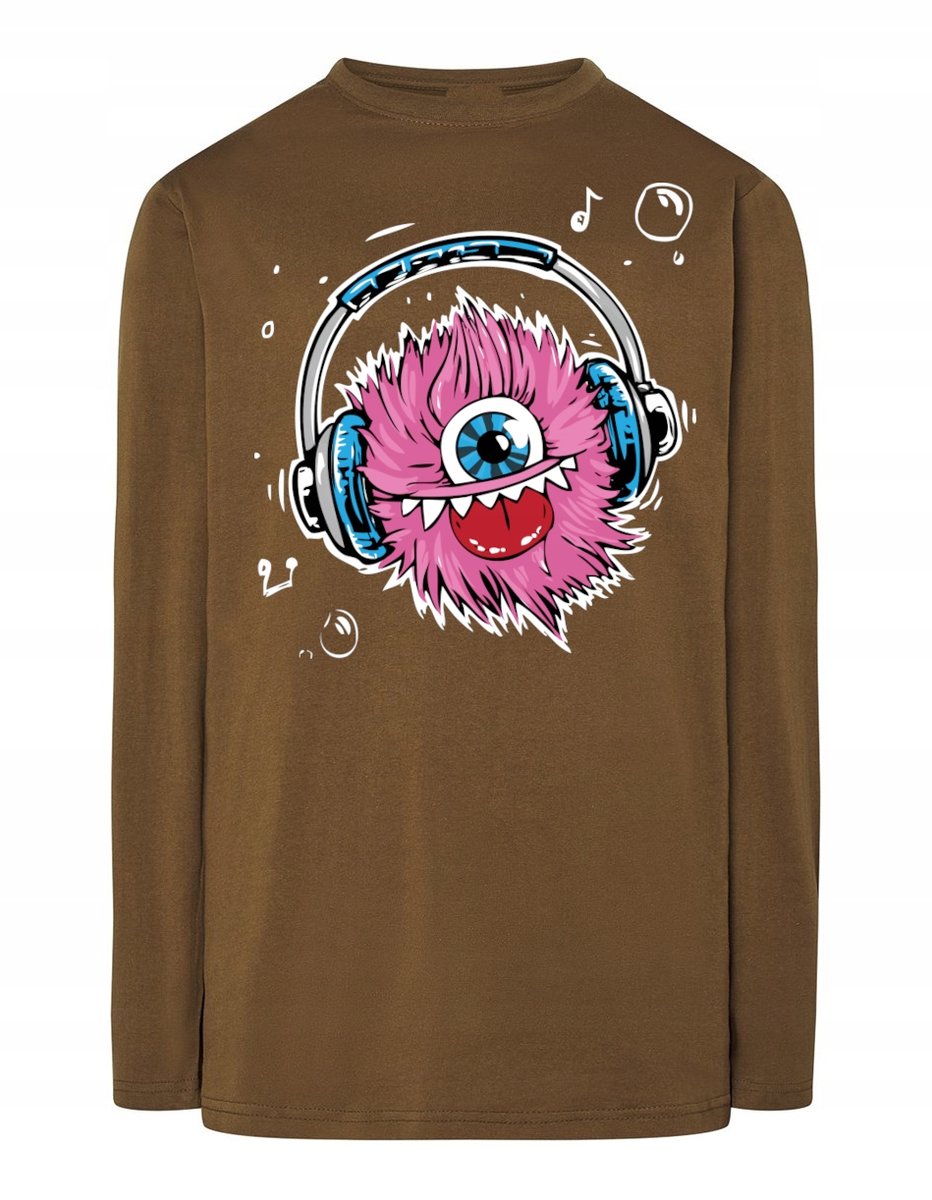 Longsleeve nadruk kolorowy Potwór Monster r.XL