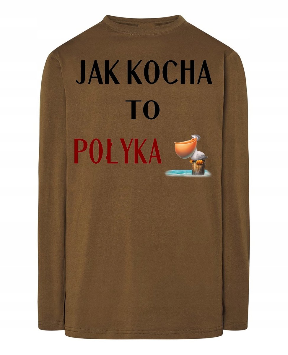Longsleeve męski nadruk Jak Kocha Rozm.XL
