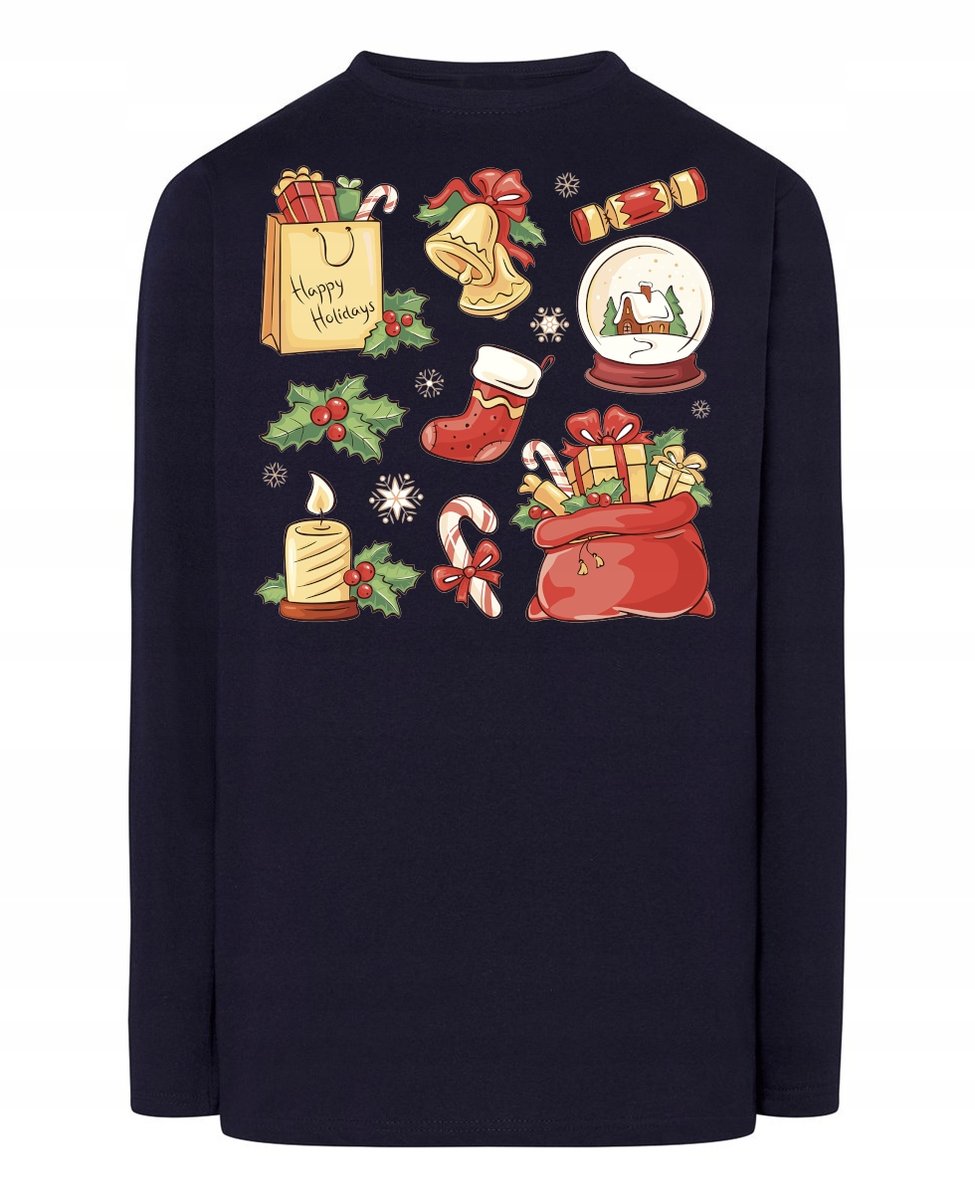 Longsleeve męski nadruk Mikołaj Rozm.3XL