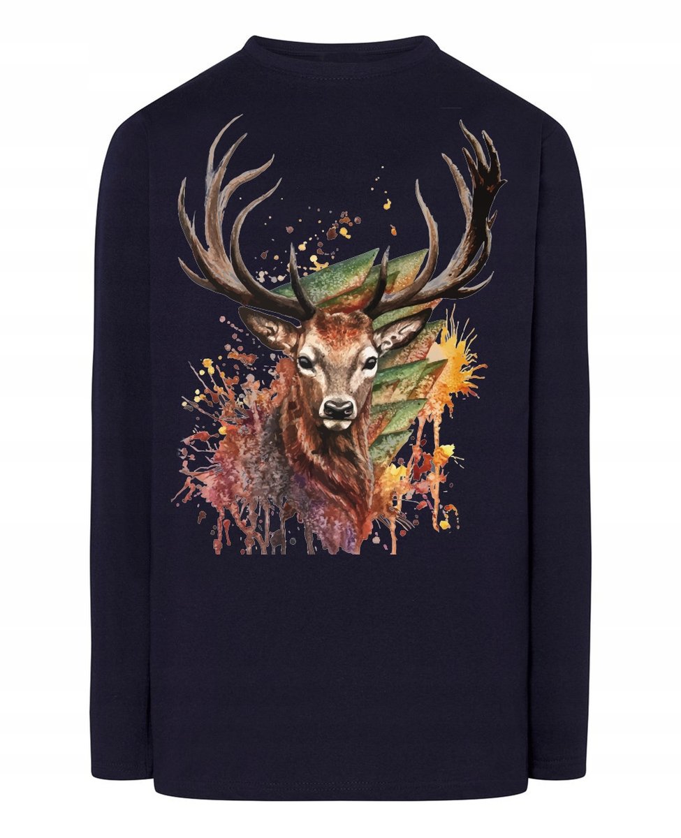 Longsleeve męski nadruk Jeleń Rozm.M