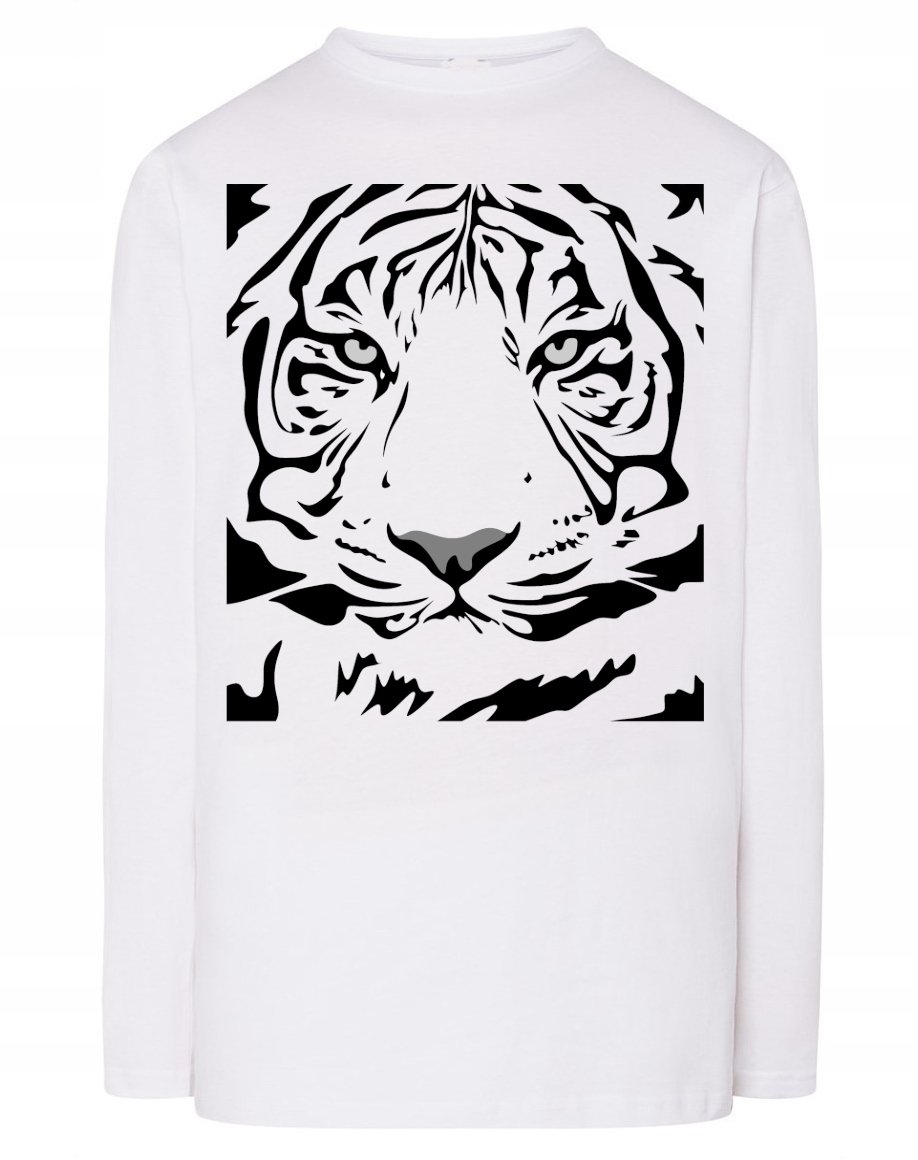 Longsleeve męski fajny nadruk TYGRYS r.XS